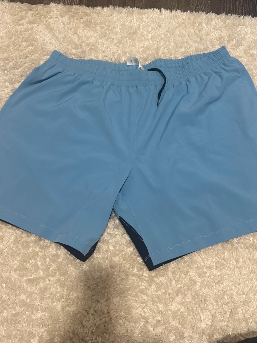 Solfire X Peloton Light Blue Athletic Shorts - Men’s XXL